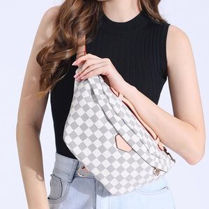 Checked Crossbody Bag